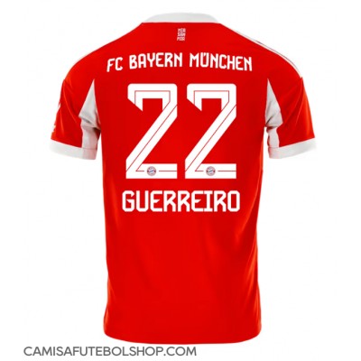Camisa de time de futebol Bayern Munich Raphael Guerreiro #22 Replicas 1º Equipamento 2025-26 Manga Curta Camisa de time de futebol Bayern Munich Raphael Guerreiro #22 Replicas 1º Equipamento 2025-26 Manga Curta